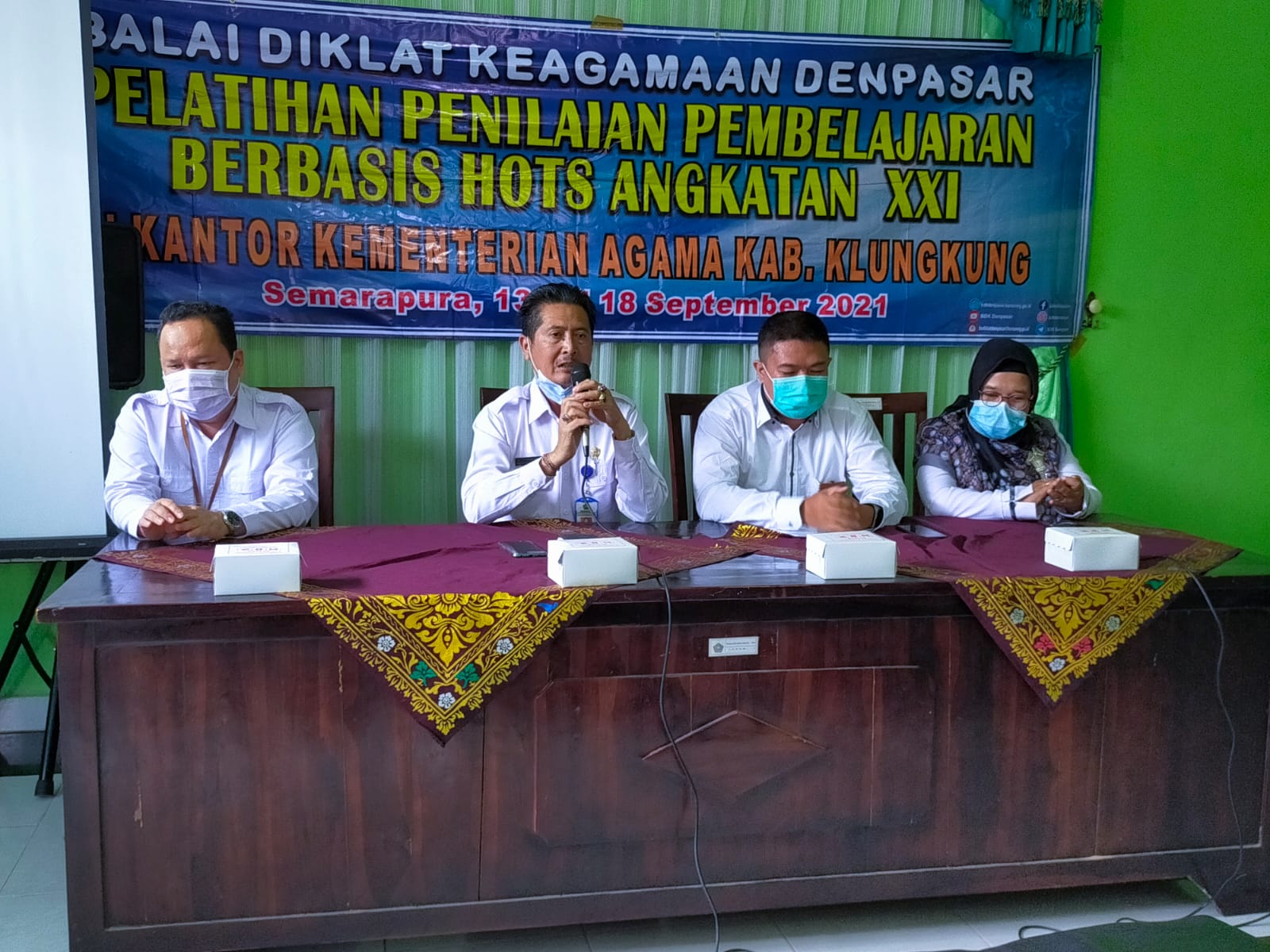 Pelatihan di Wilayah Kerja (PDWK) Kabupaten Klungkung Periode Bulan September 2021